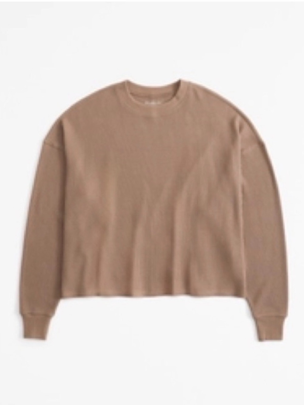 Abercrombie Long-Sleeve Oversized Lounge Waffle Tee